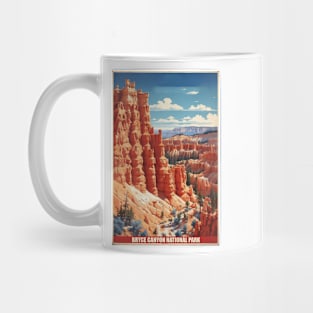 Bryce Canyon National Park Texas USA Travel Tourism Retro Vintage Mug